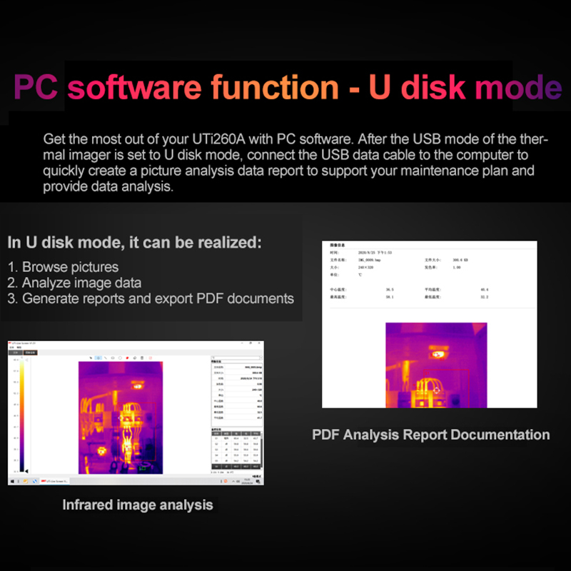 UNI-T UTI260B UTI260A Thermal  - đánh giá và giá Thermal Imaging Camera 256X192