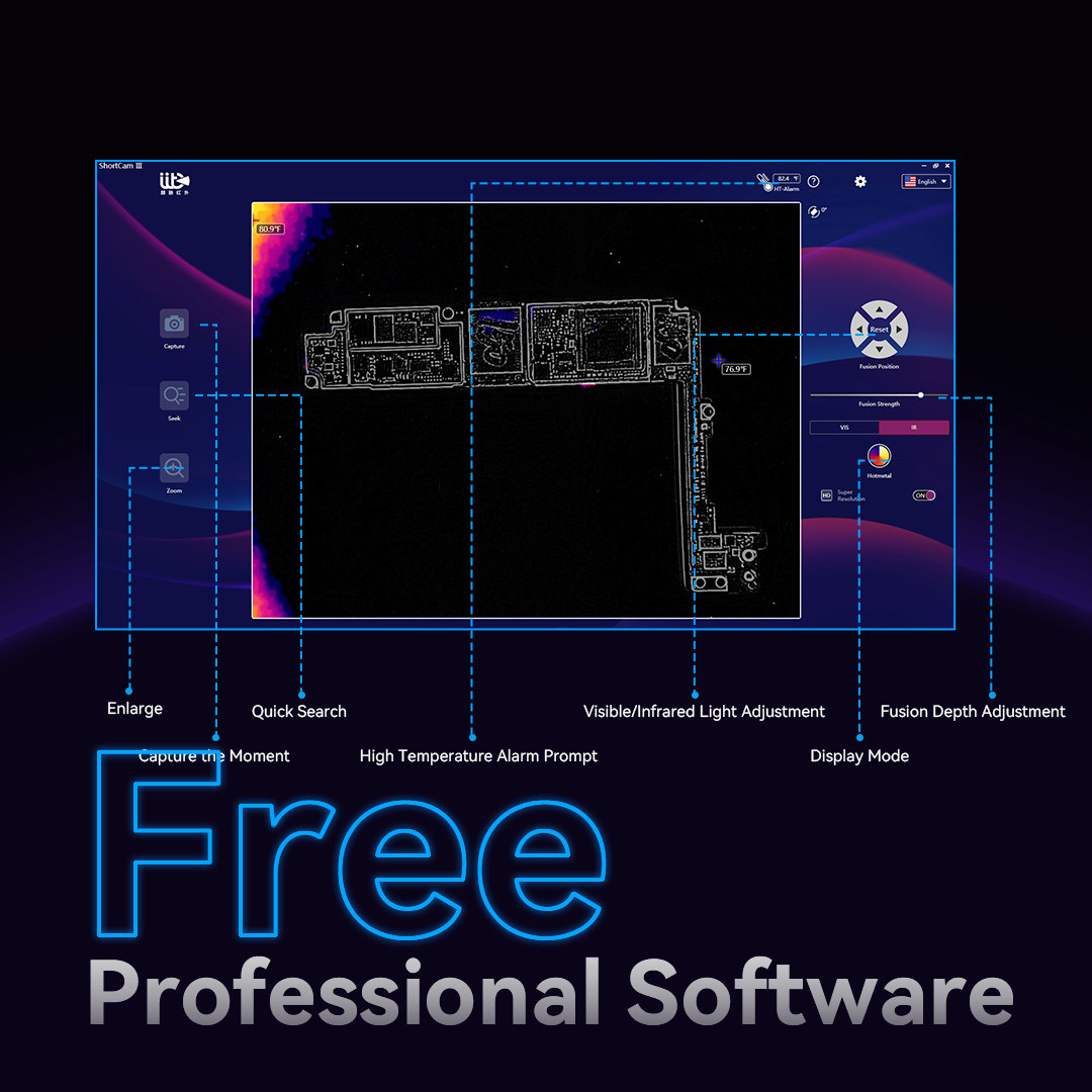 LANGCHI 6th Shortcam Lite Infr - đánh giá và giá Shortcam Thermal Imaging Pcb