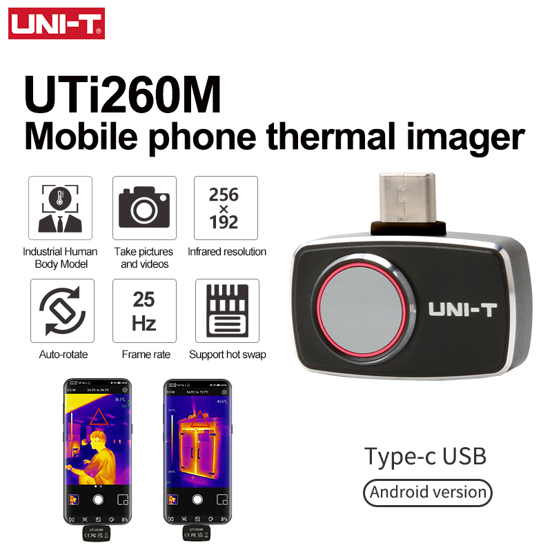 UNI-T Thermal Imager For Smart - đánh giá và giá Thermal Imaging Camera 256X192
